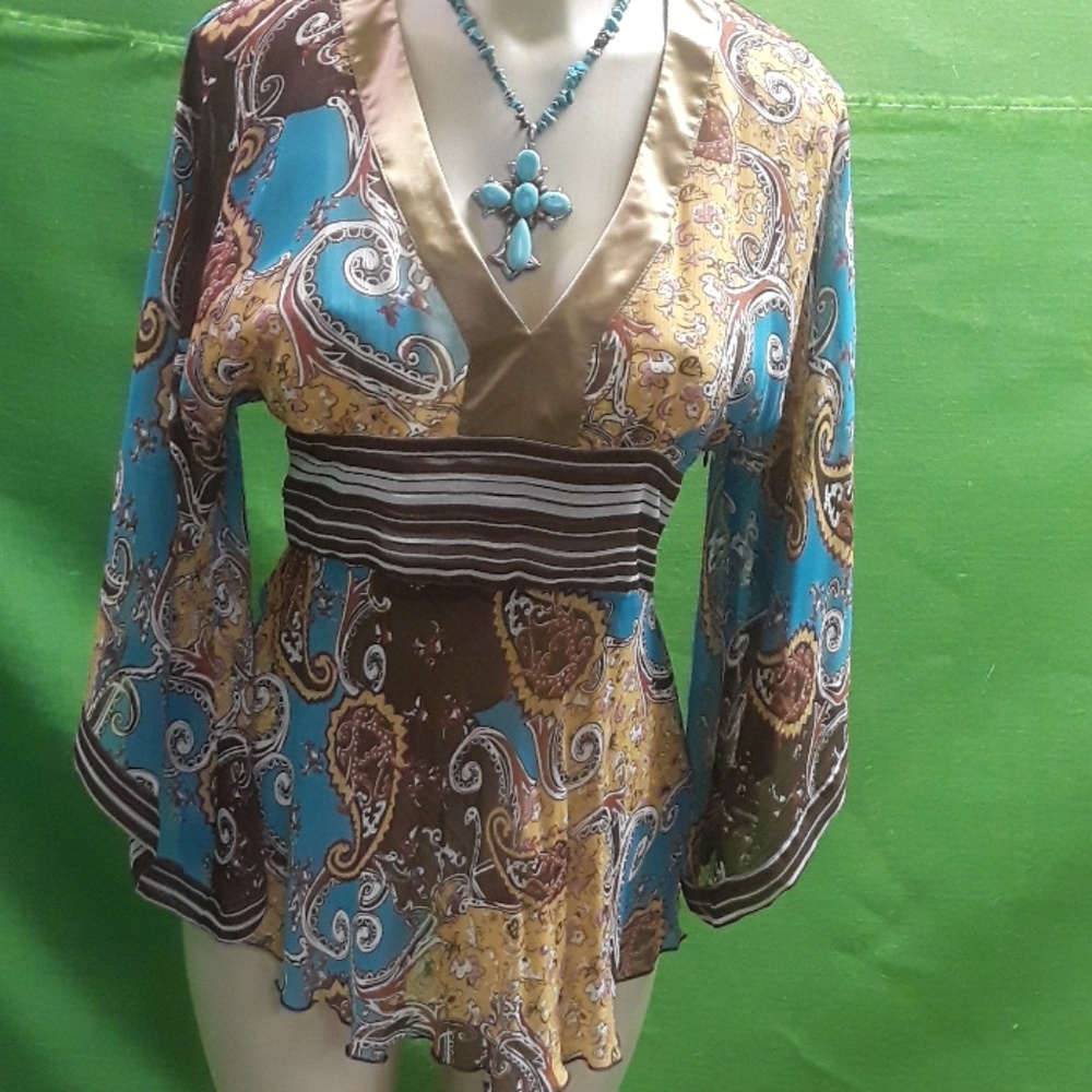 Multi color flowing shirt